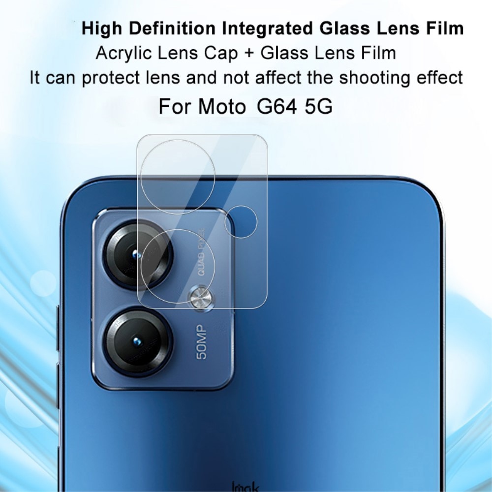 Cubre objetivo de cristal templado de 0,2mm Motorola Moto G64 transparente