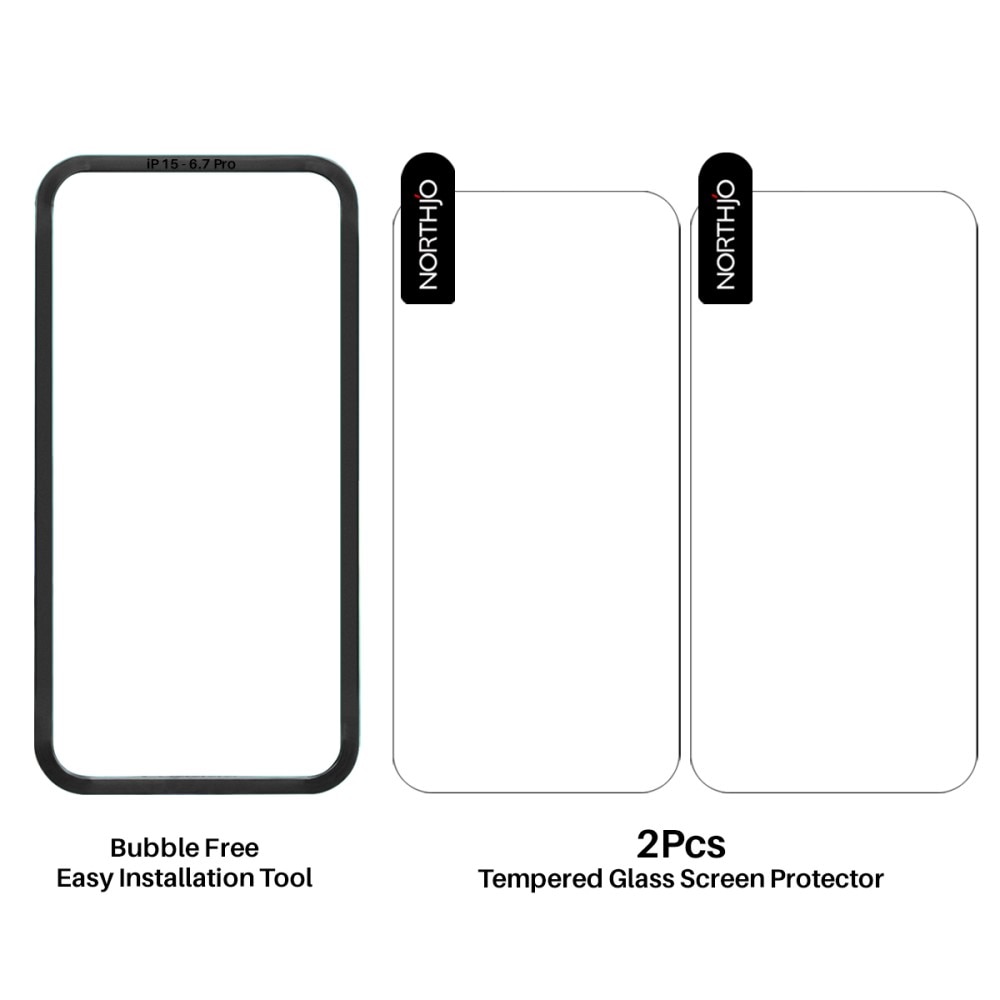 Protector de pantalla en cristal templado iPhone 16 Plus (2 piezas)