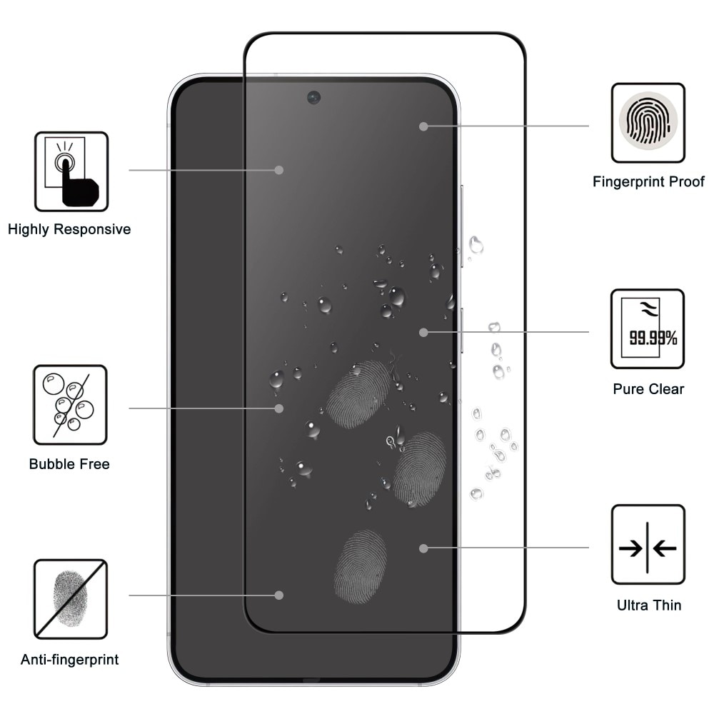 Protector Pantalla Cobertura total Cristal Templado Samsung Galaxy S25 Edge nergo