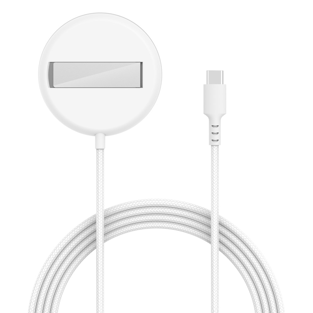 Qi2 15W MagSafe Cargador Inalámbrico con Soporte blanco