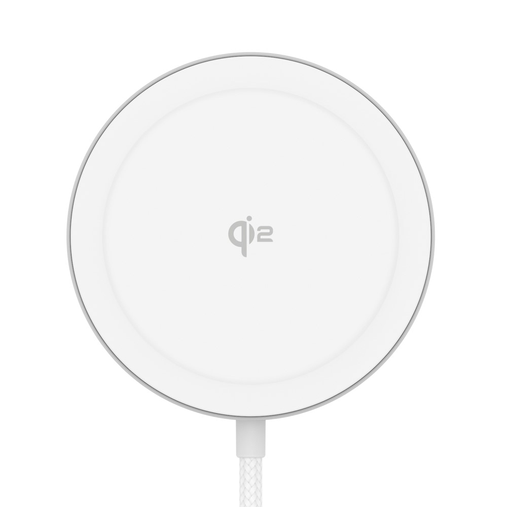 Qi2 15W MagSafe Cargador Inalámbrico con Soporte blanco