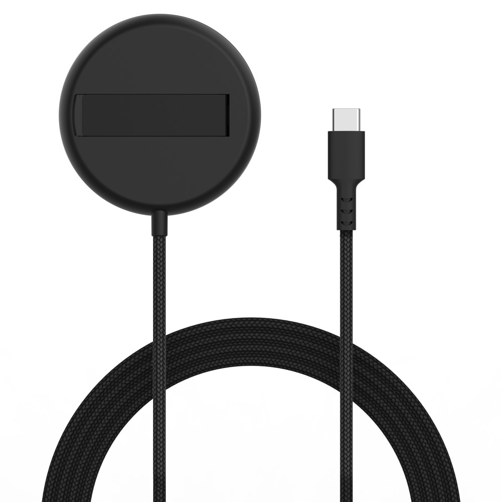 Qi2 15W MagSafe Cargador Inalámbrico con Soporte negro