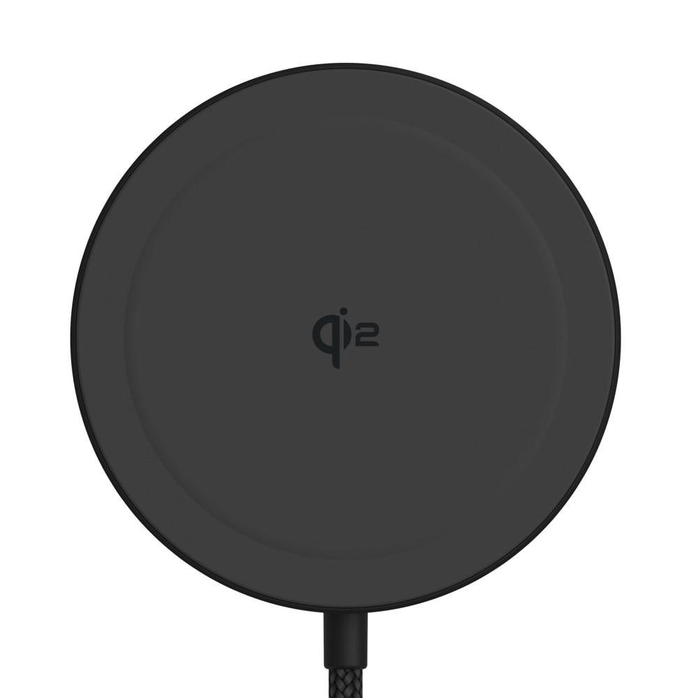 Qi2 15W MagSafe Cargador Inalámbrico con Soporte negro