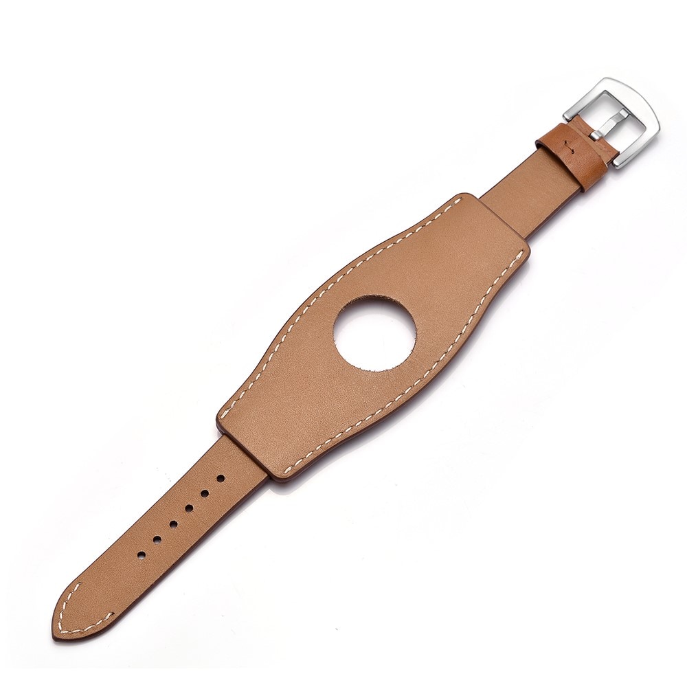 Correa ancha de Piel Apple Watch Ultra 2 49mm, marrón