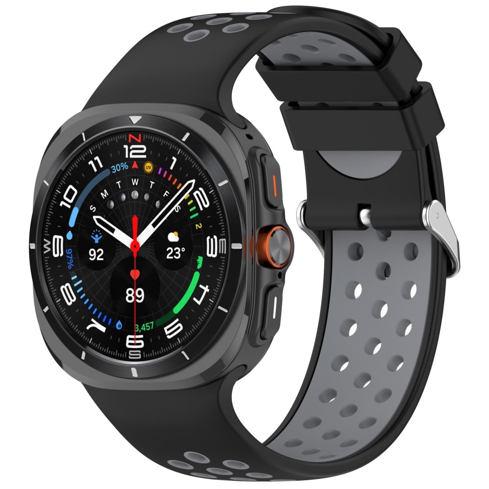 Correa Sport de silicona Samsung Galaxy Watch Ultra 47mm negro