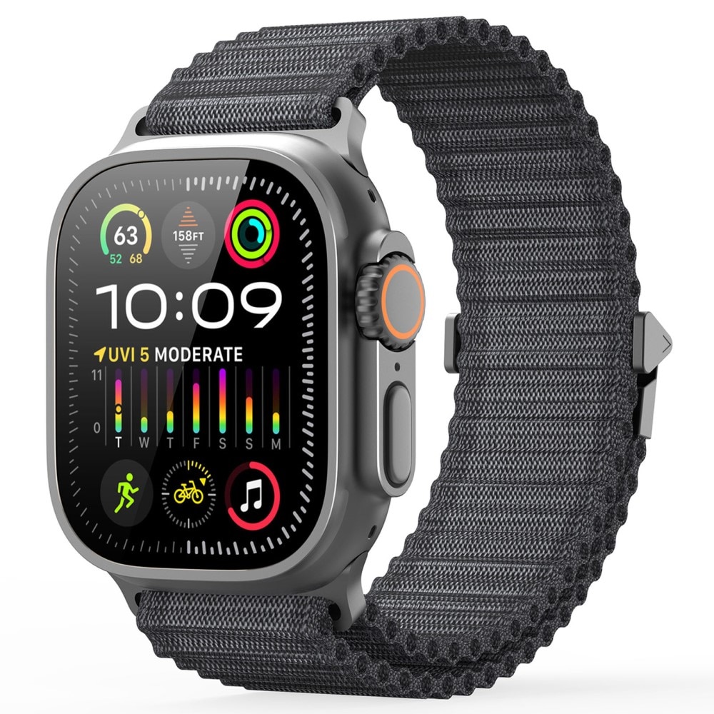 Correa de Active Nylon Apple Watch Series 4-6 44mm gris