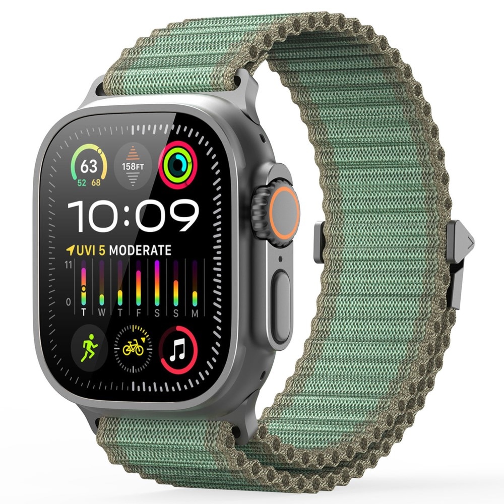 Correa de Active Nylon Apple Watch SE 44mm groen