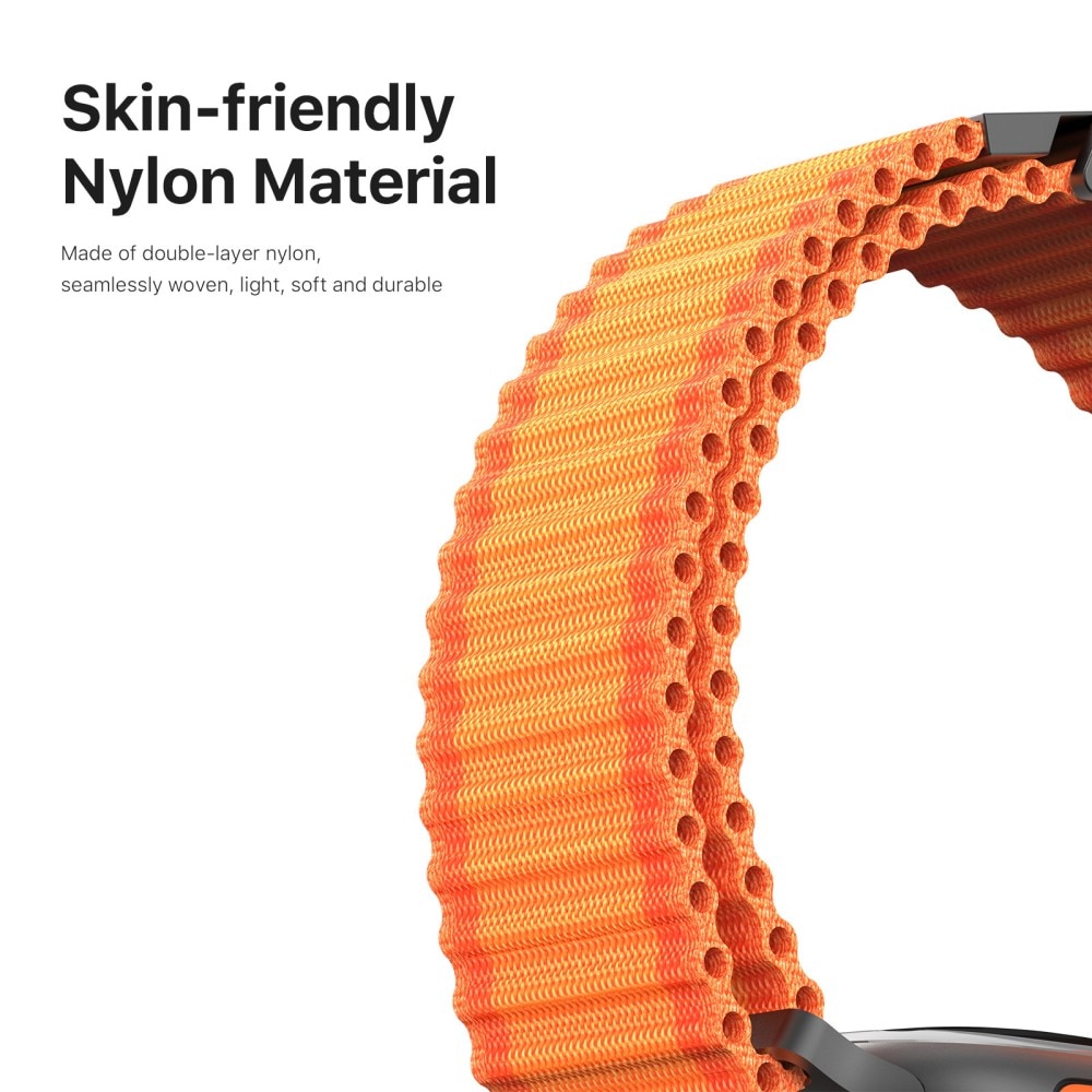 Correa de Active Nylon Apple Watch Series 7 45mm naranja