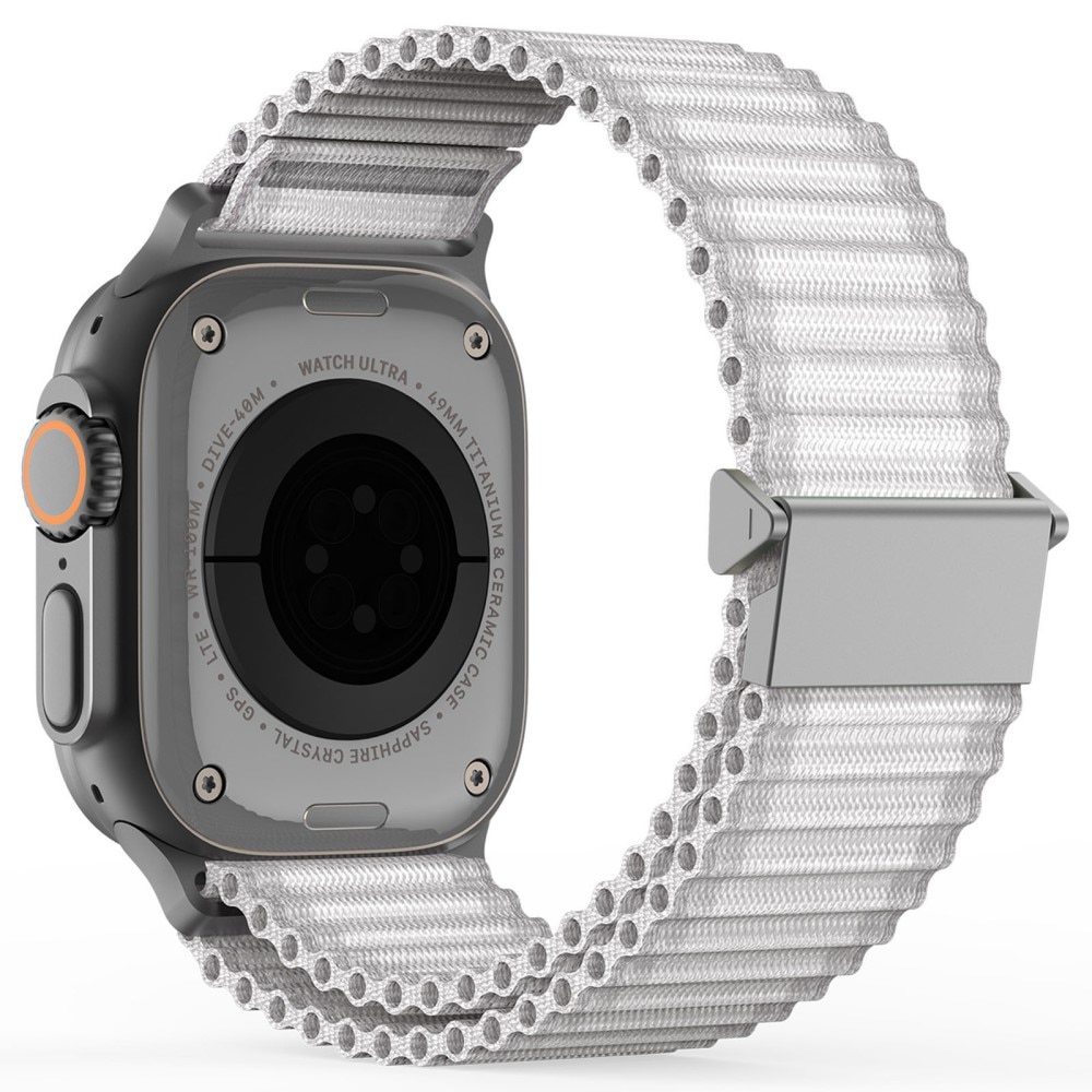 Correa de Active Nylon Apple Watch SE 44mm blanco