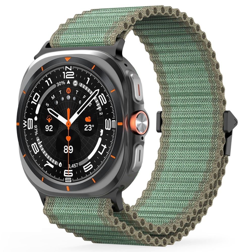 Correa de Active Nylon Samsung Galaxy Watch Ultra 47mm verde