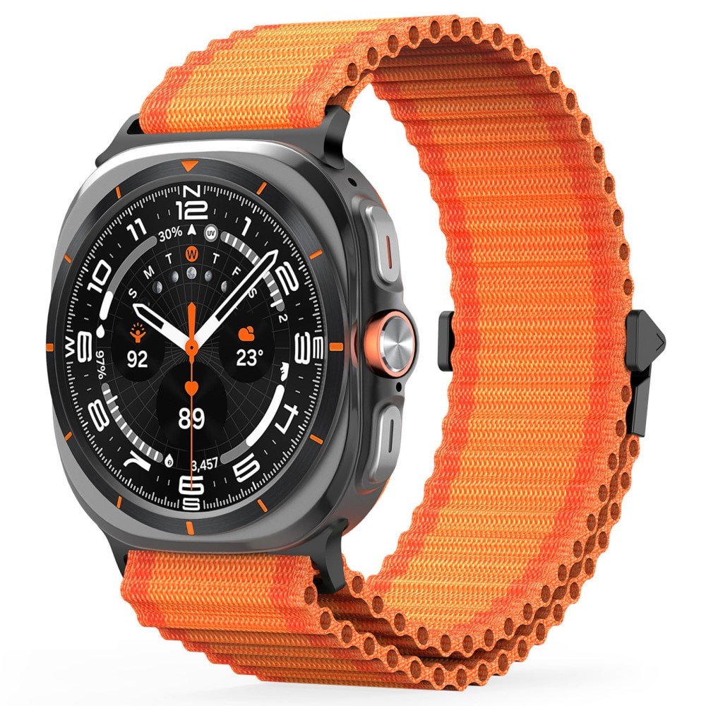 Correa de Active Nylon Samsung Galaxy Watch Ultra 47mm naranja