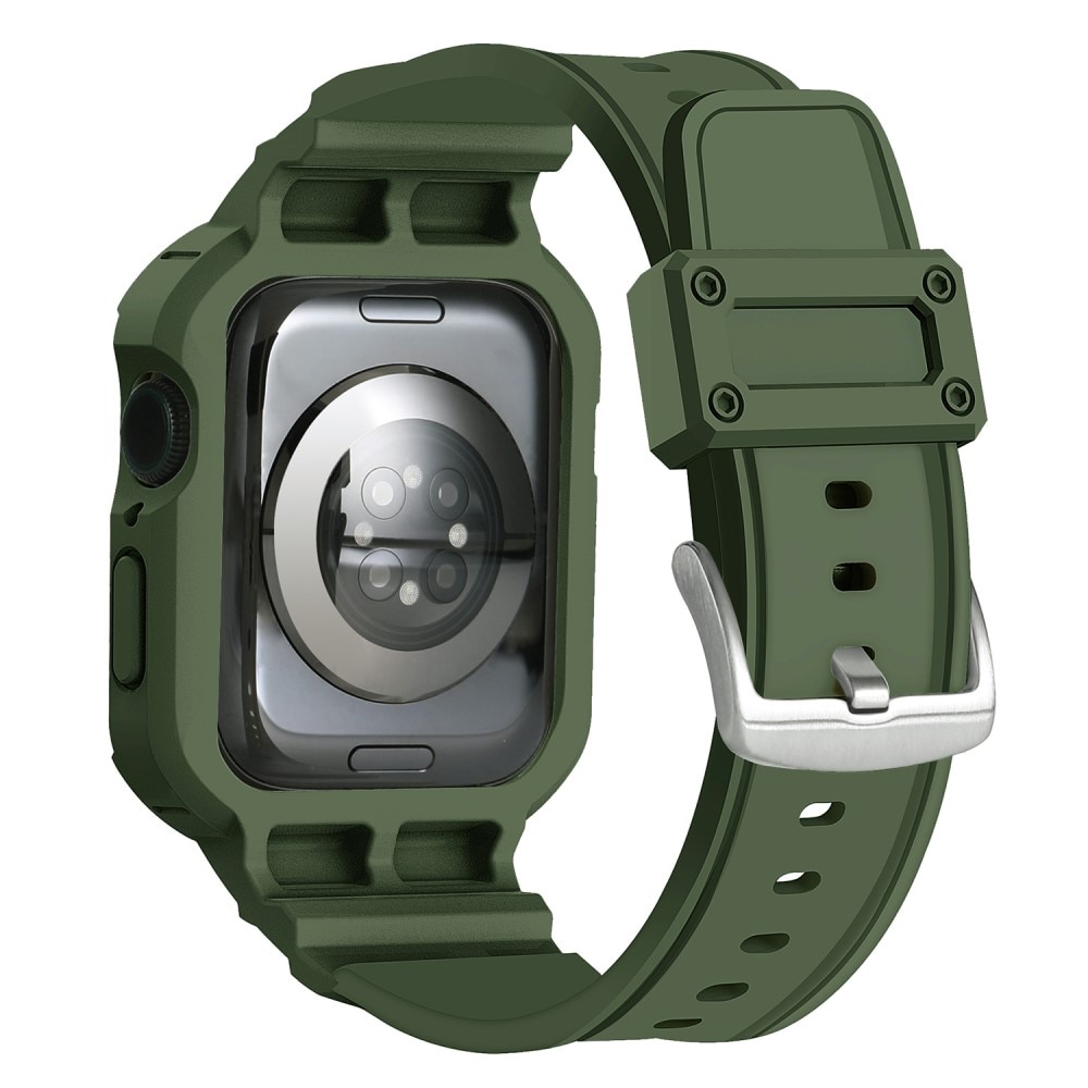 Correa con funda Aventura Apple Watch Series 10 46mm verde oscuro