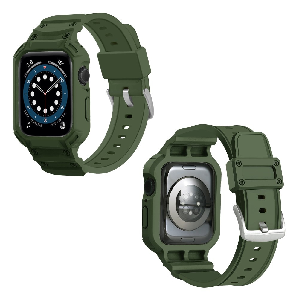 Correa con funda Aventura Apple Watch Series 10 46mm verde oscuro