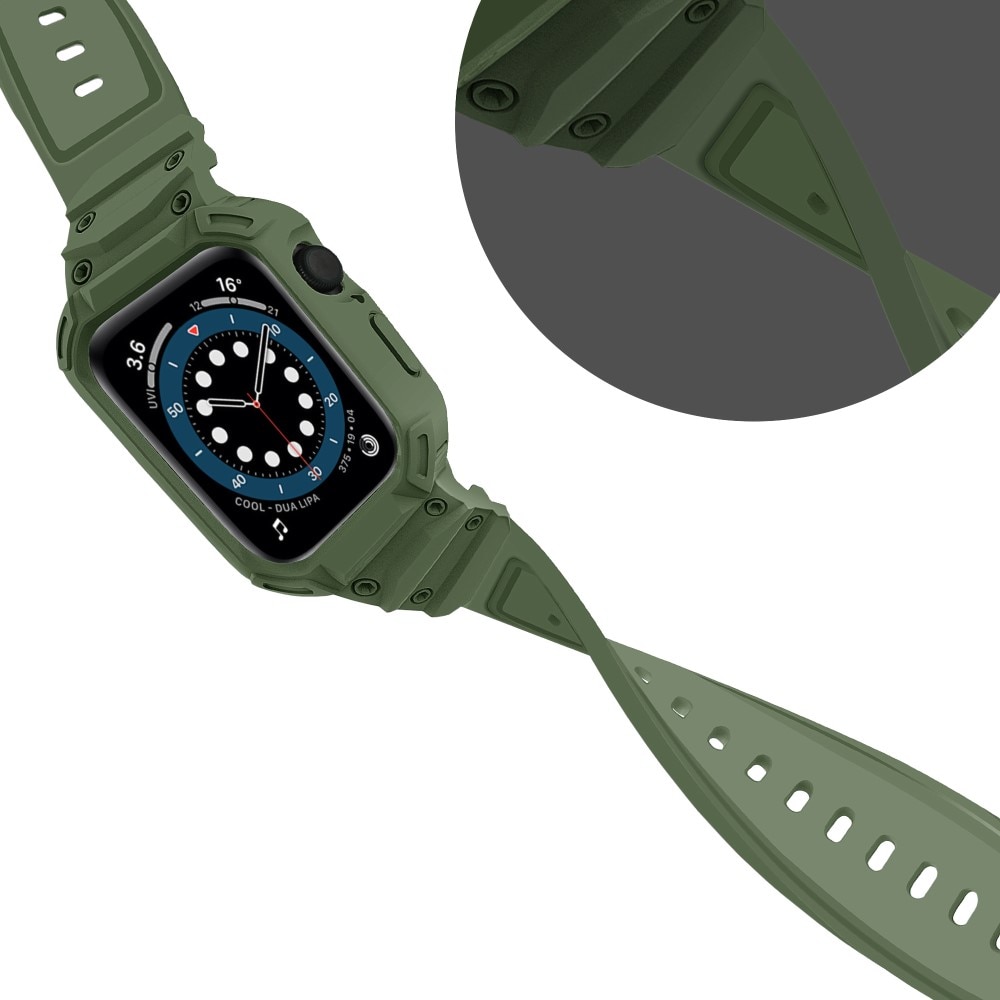 Correa con funda Aventura Apple Watch Series 10 46mm verde oscuro