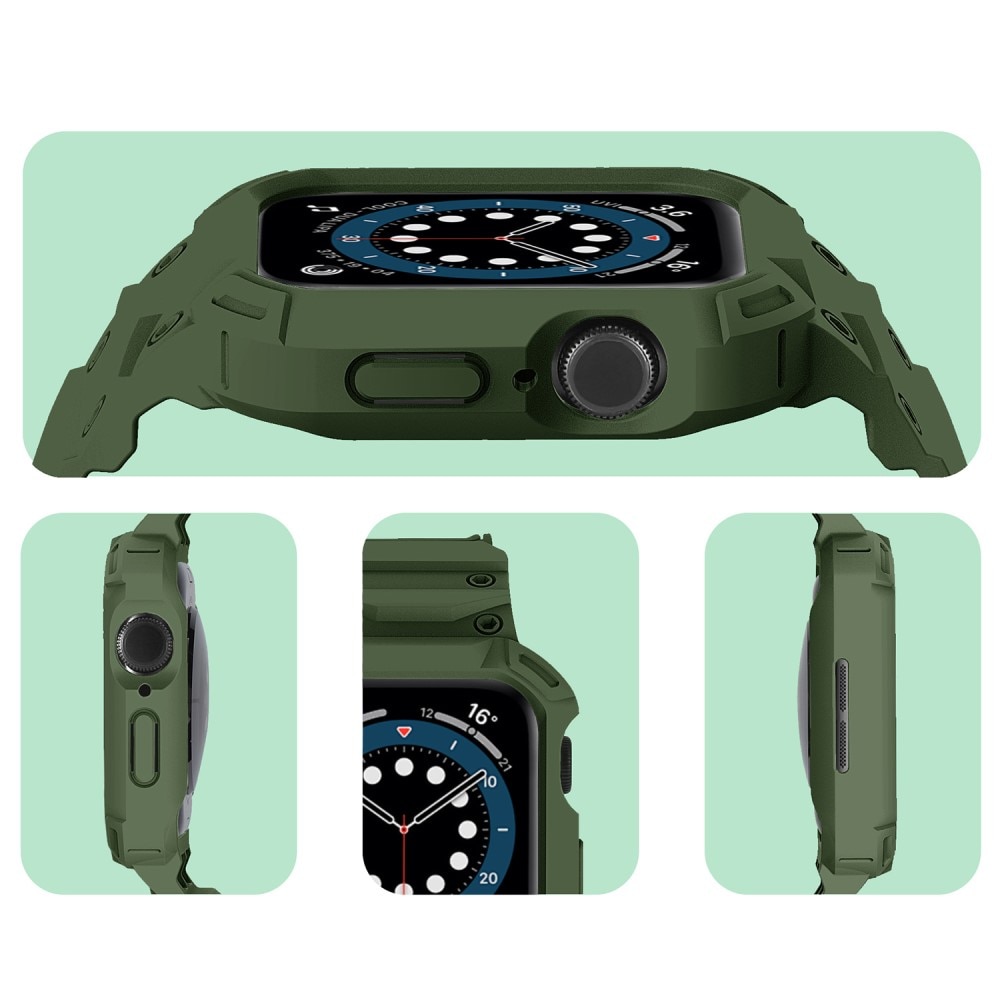 Correa con funda Aventura Apple Watch Series 10 46mm verde oscuro