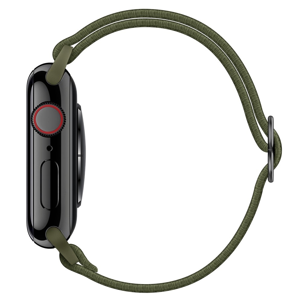 Correa elástica de nailon Apple Watch 41mm Series 7 verde