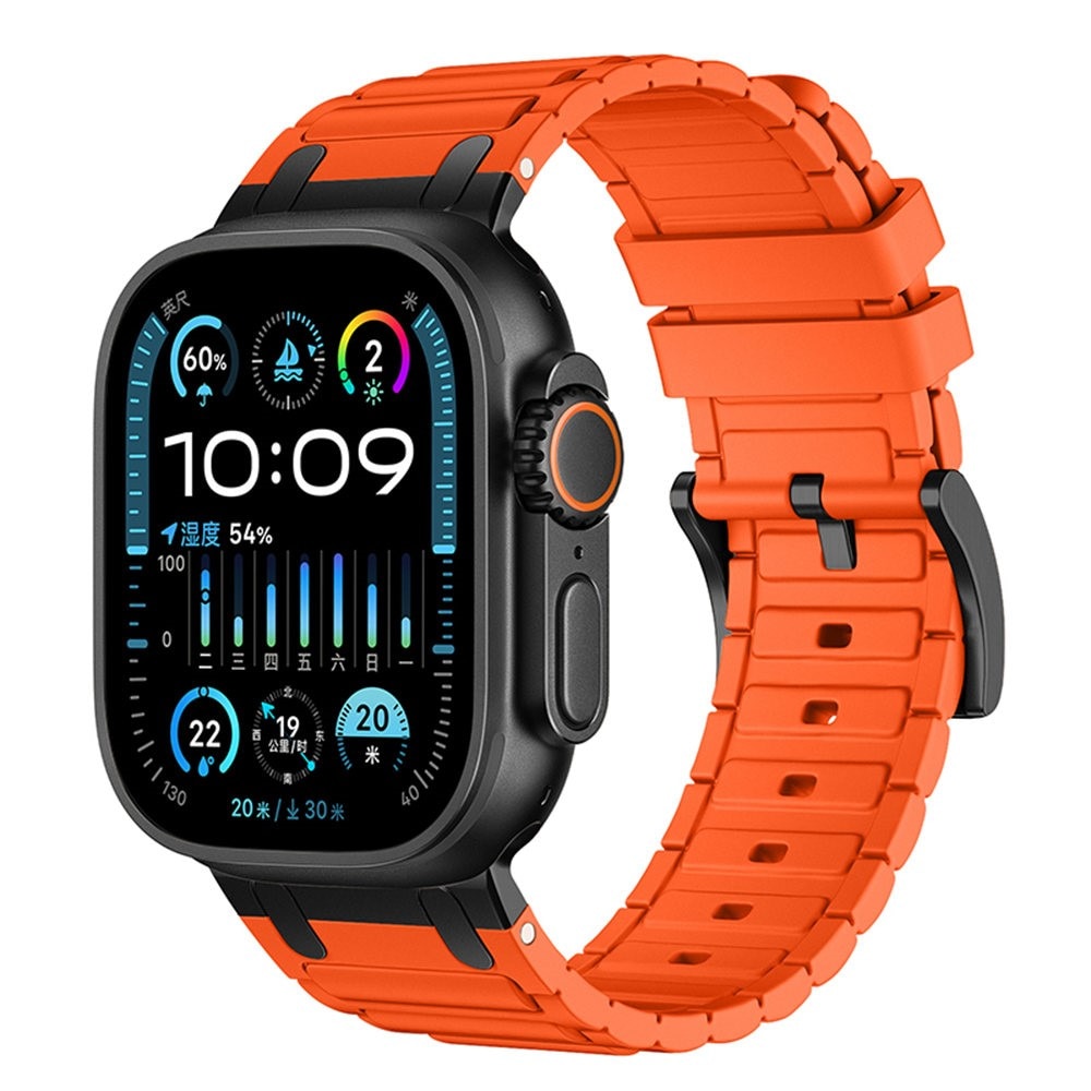 Tough Silicone Strap Apple Watch Series 1-3 42mm, Naranja