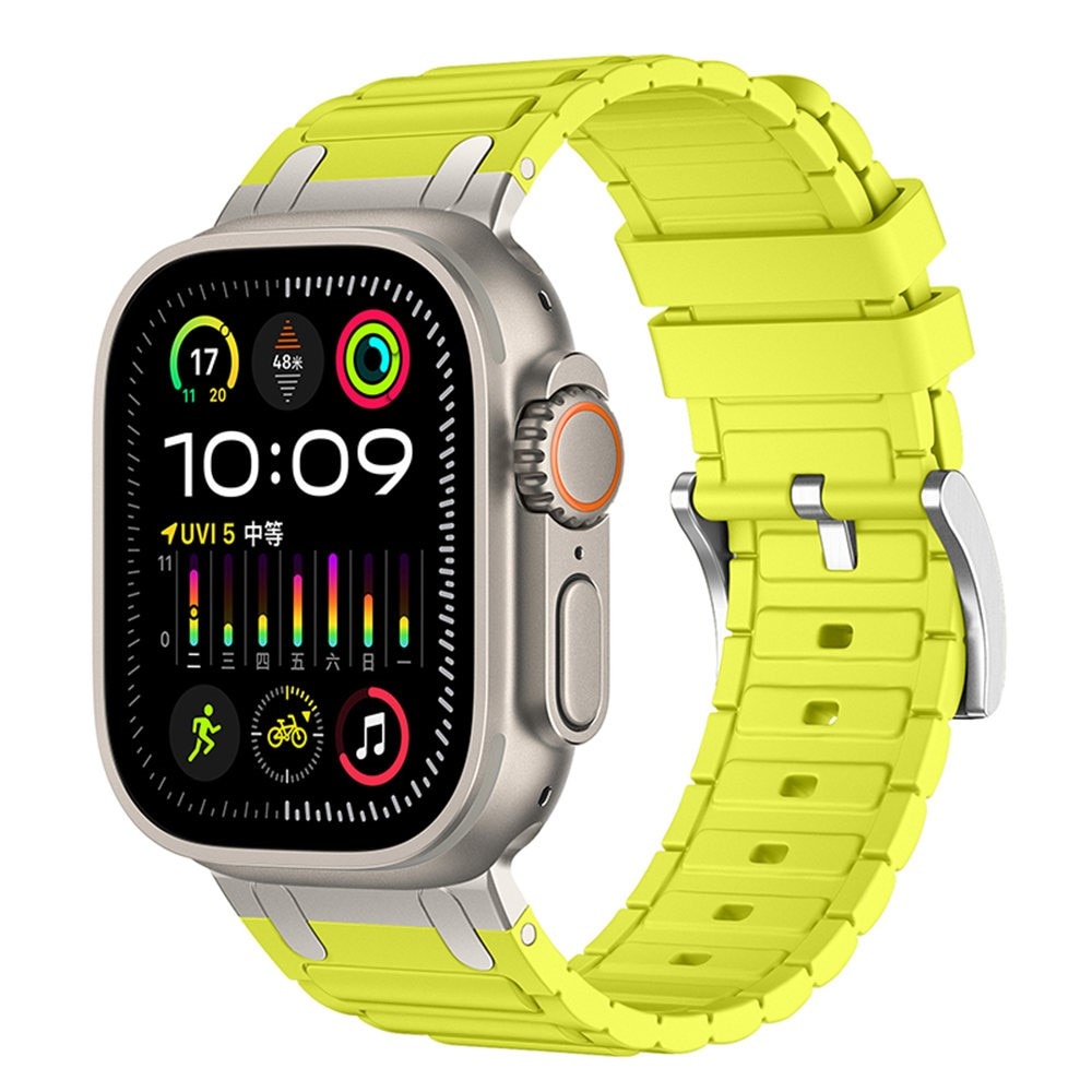 Tough Silicone Strap Apple Watch SE 44mm, Amarillo