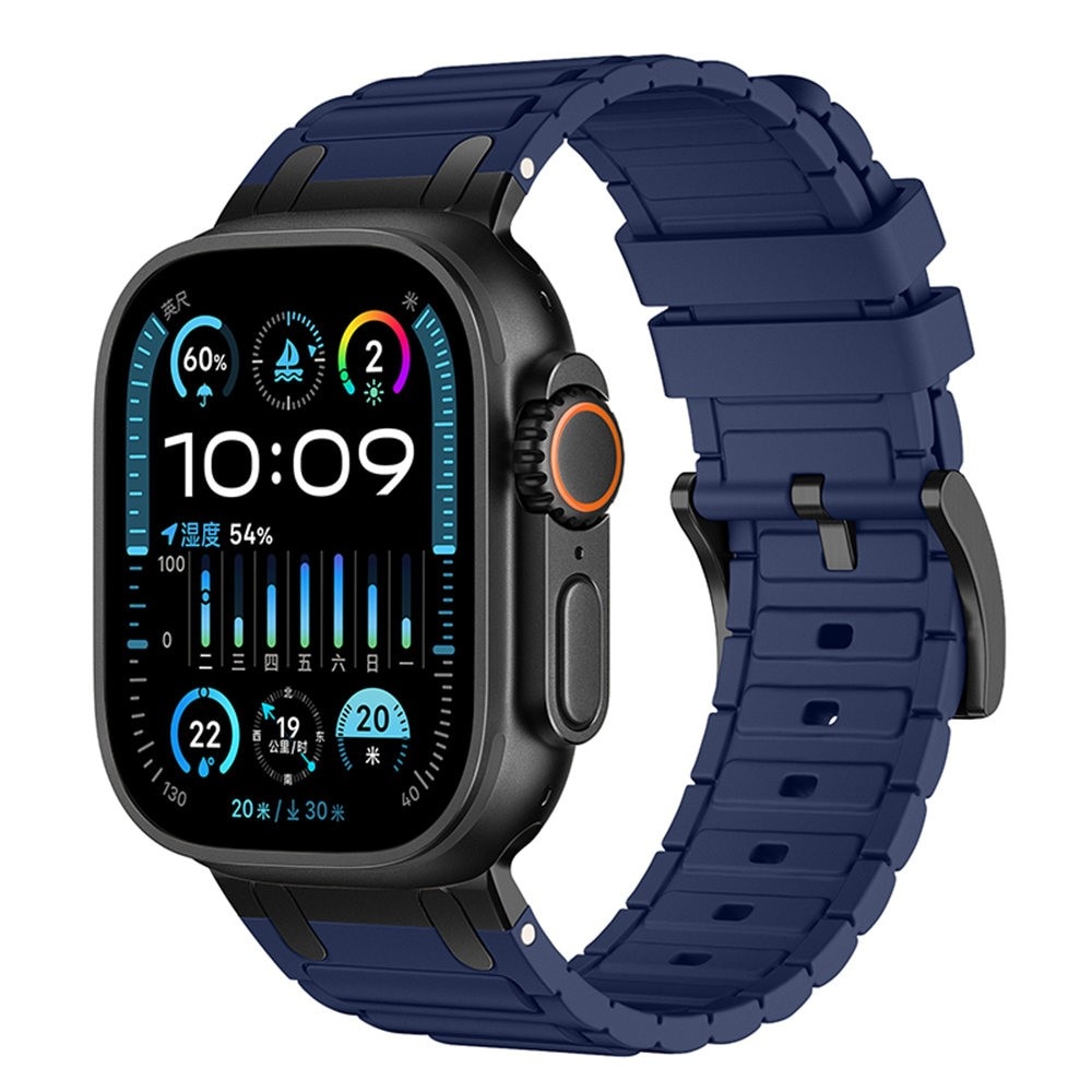 Tough Silicone Strap Apple Watch Ultra 49mm 2nd Gen, Azul oscuro