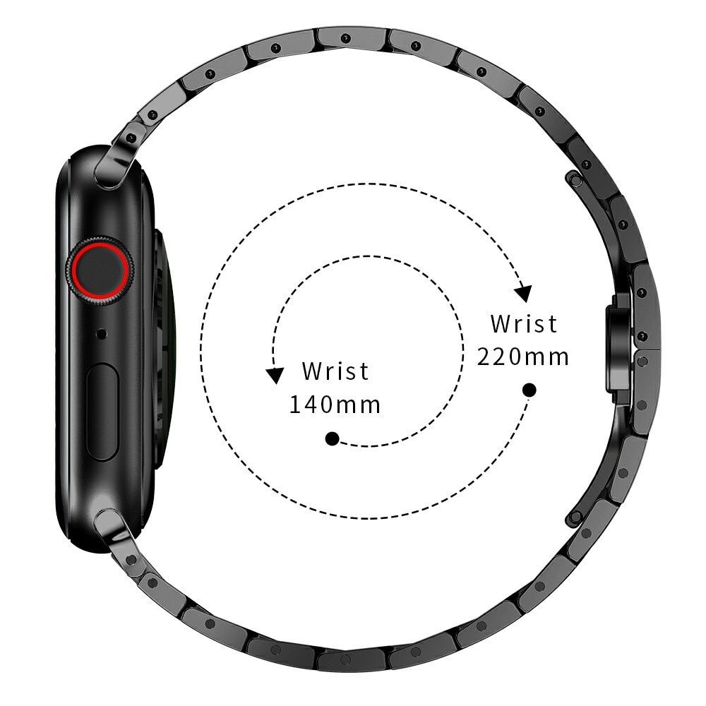 Pulsera de eslabones Apple Watch 41mm Series 7 negro