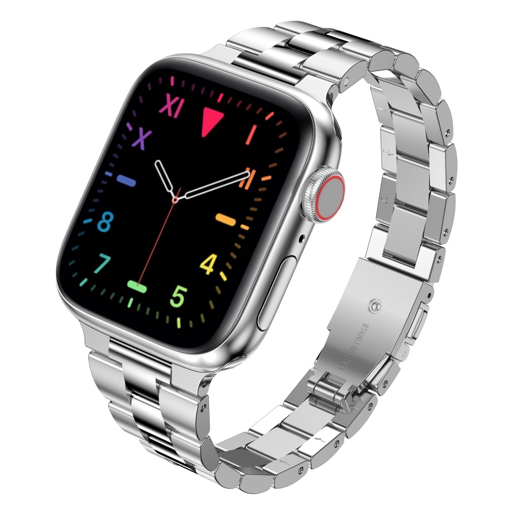 Correa fina de acero Apple Watch 45mm Series 8 Plata