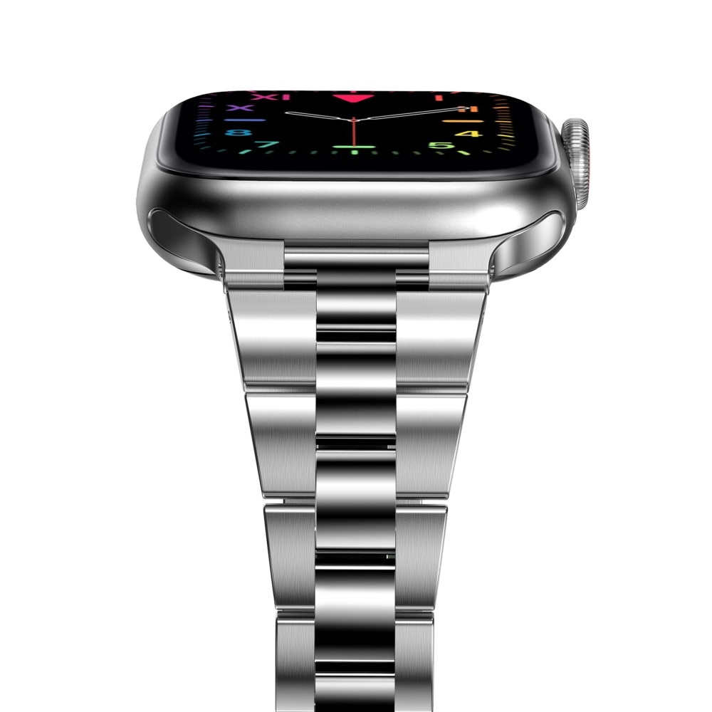 Correa fina de acero Apple Watch 45mm Series 8 Plata