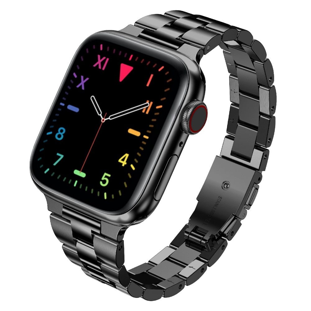 Correa fina de acero Apple Watch 45mm Series 8 Negro