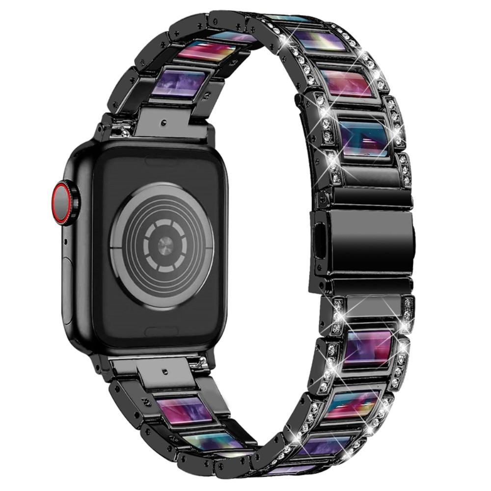 Correa de diamantes Apple Watch SE 44mm Black Space