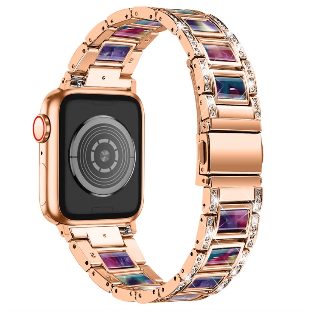 Correa de diamantes Apple Watch 42mm Rosegold Space