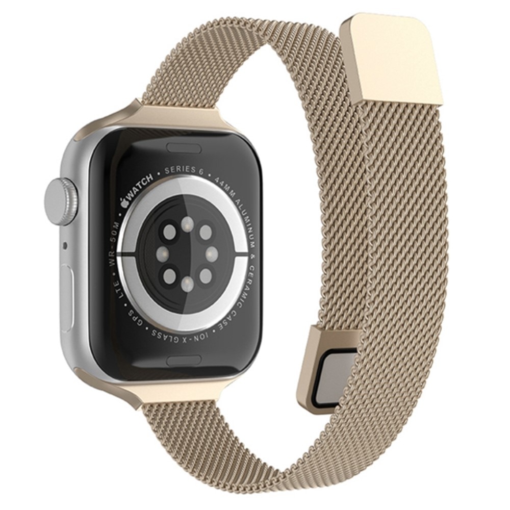 Cool Correa Metálica Rosa Dorado para Apple Watch 42/44 mm Series