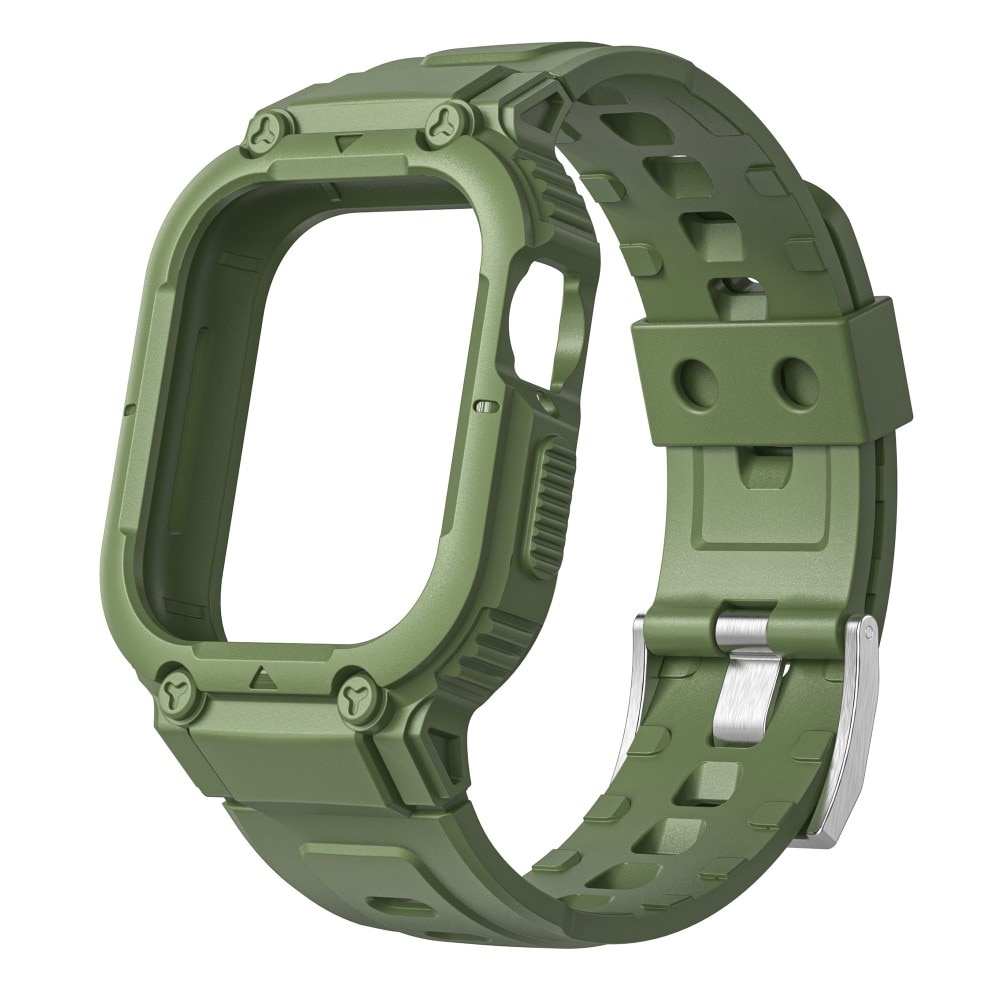 Correa con funda Aventura Apple Watch 45mm Series 7 verde