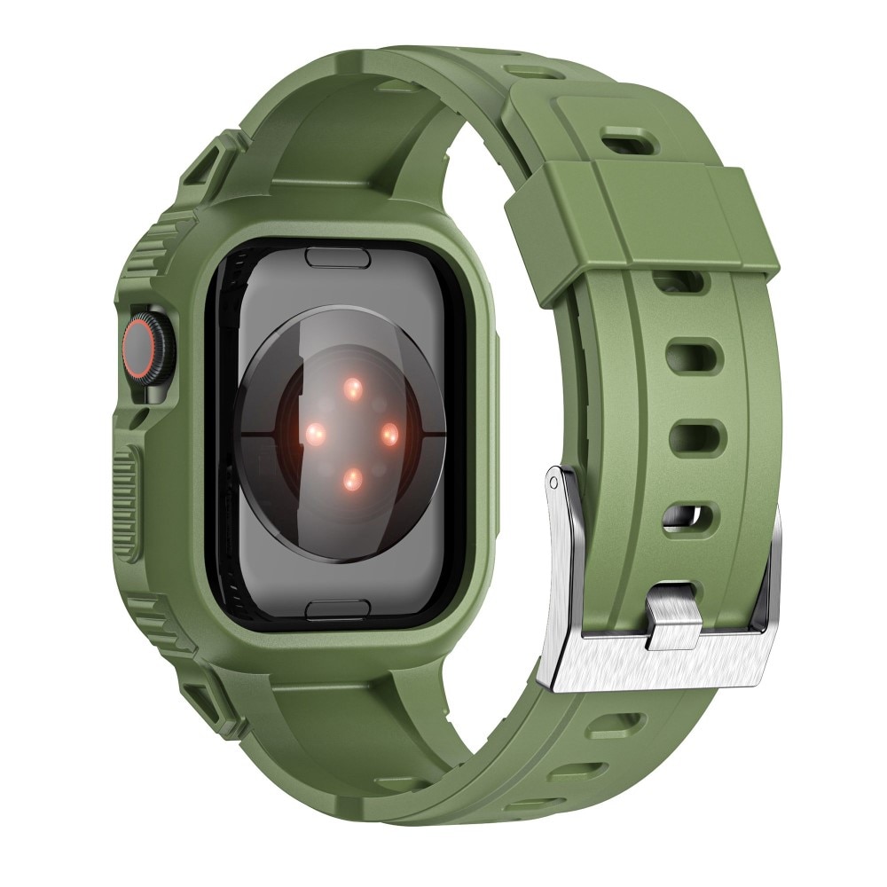 Correa con funda Aventura Apple Watch 45mm Series 7 verde