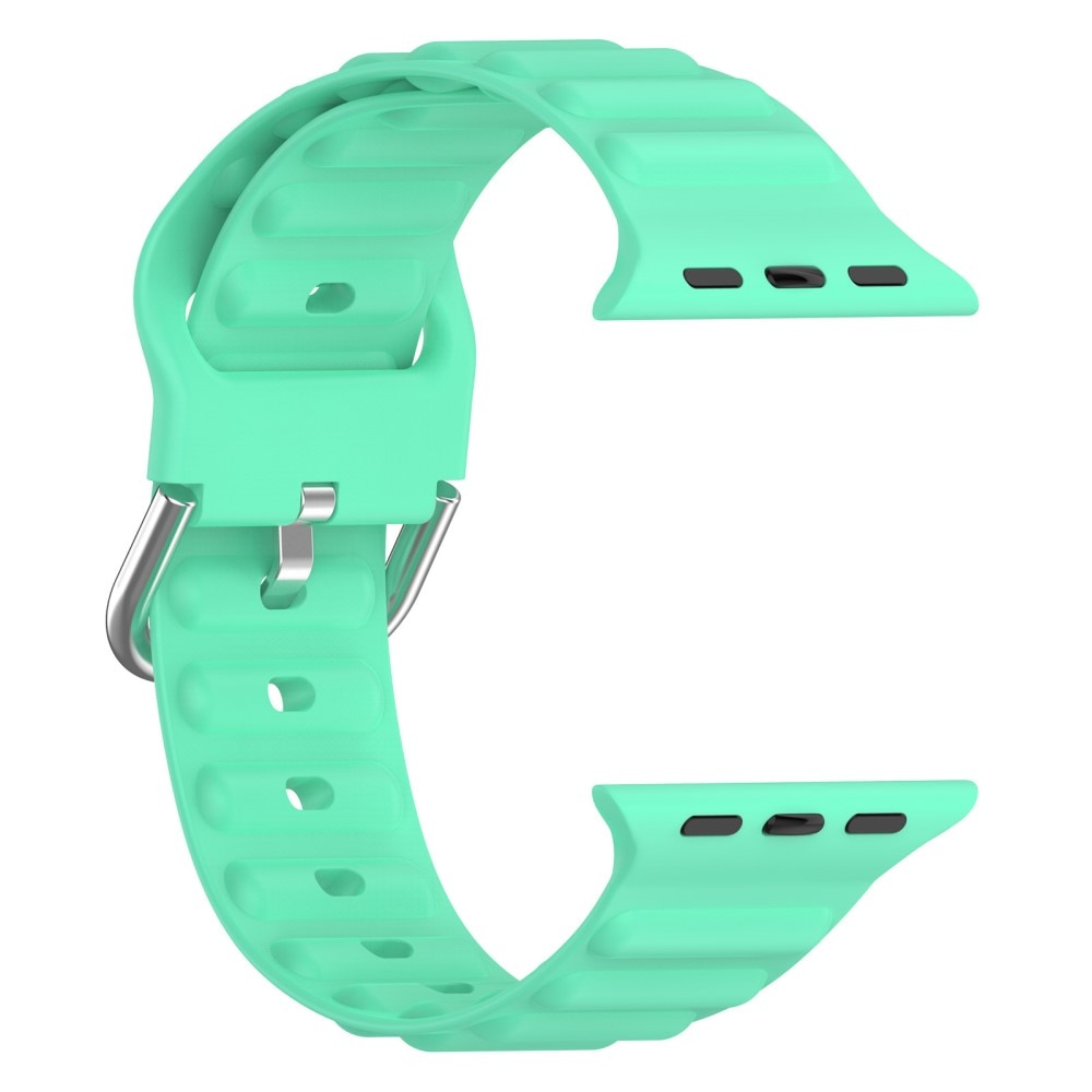 Correa silicona Resistente Apple Watch Series 10 46mm verde