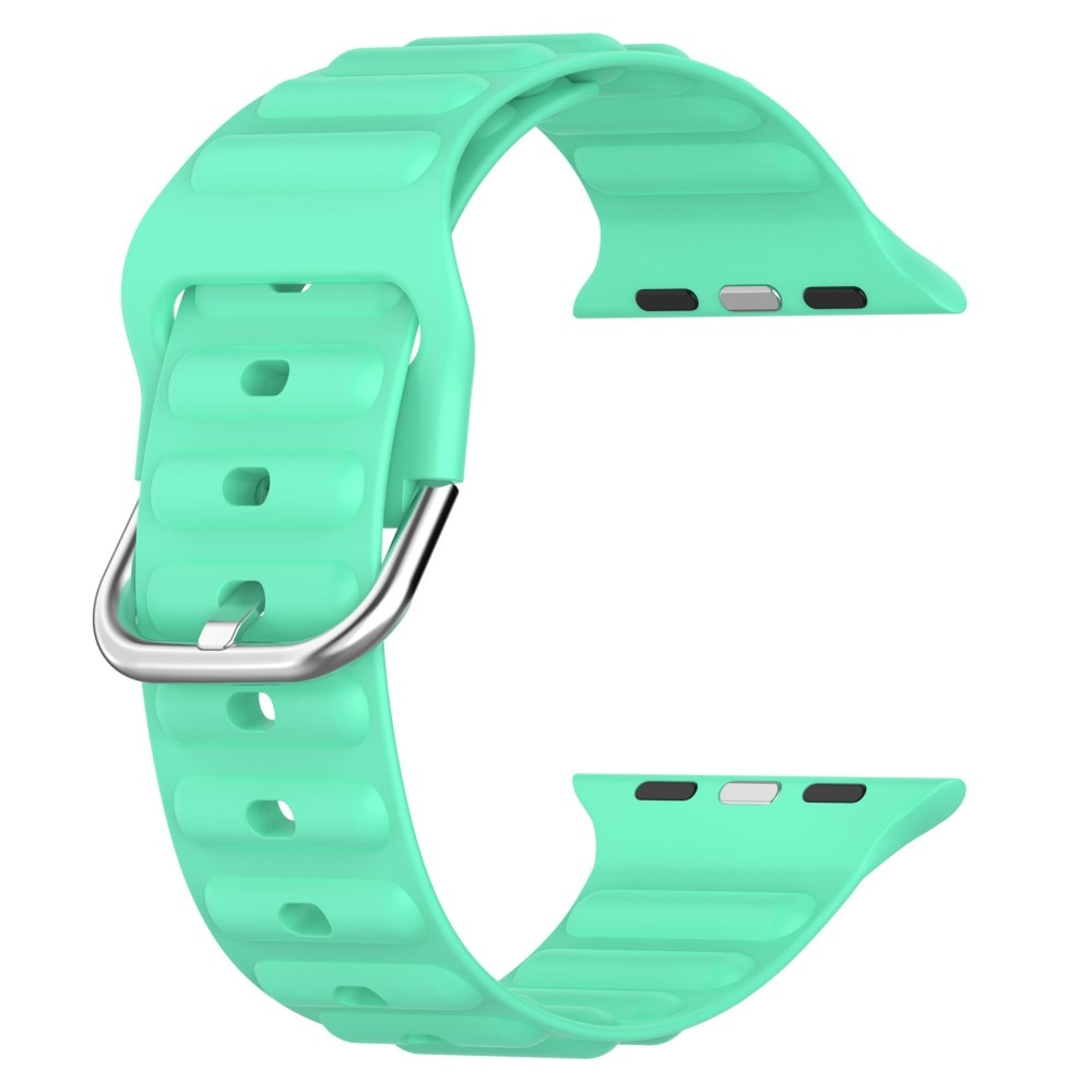 Correa silicona Resistente Apple Watch 45mm Series 9 verde