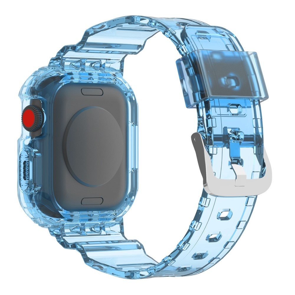 Correa con funda Crystal Apple Watch SE 44mm azul