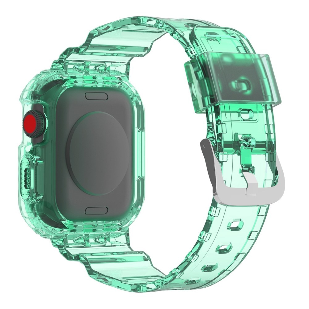 Correa con funda Crystal Apple Watch 42mm verde