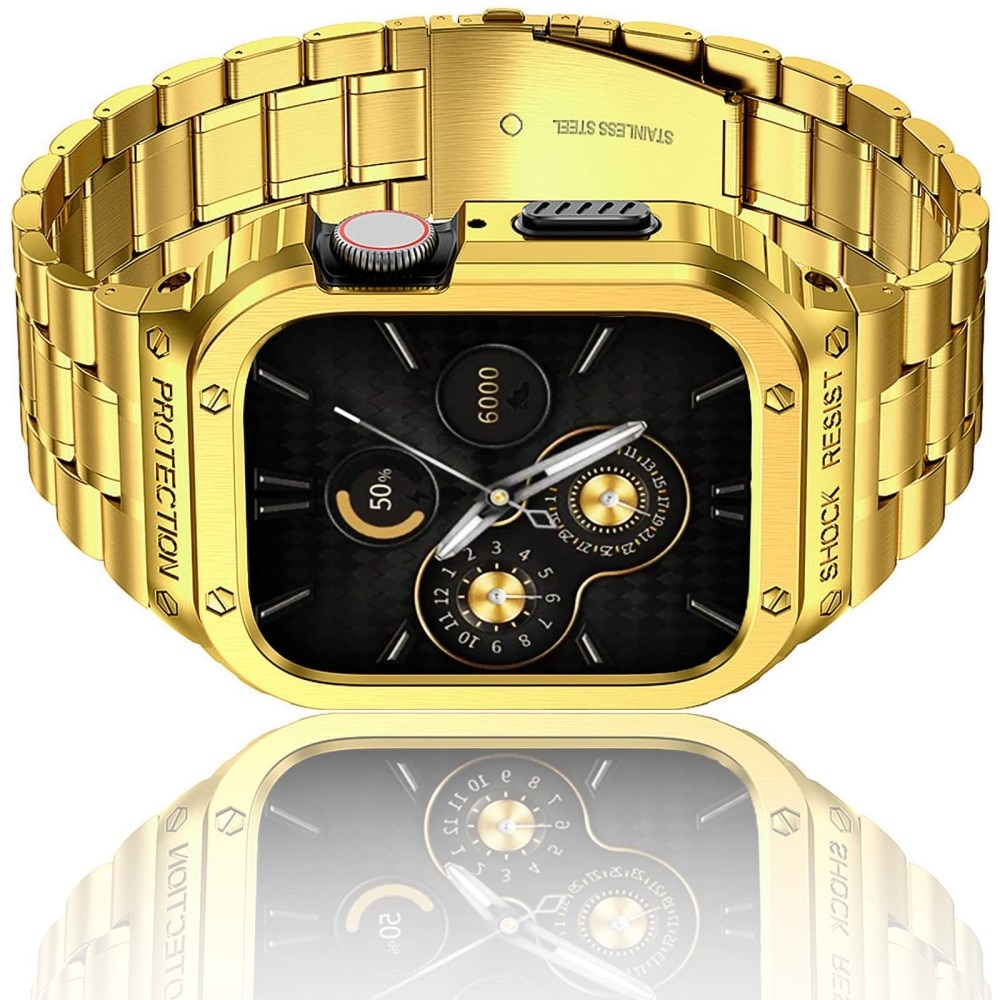 Correa Full Metal Apple Watch 45mm Series 7 oro