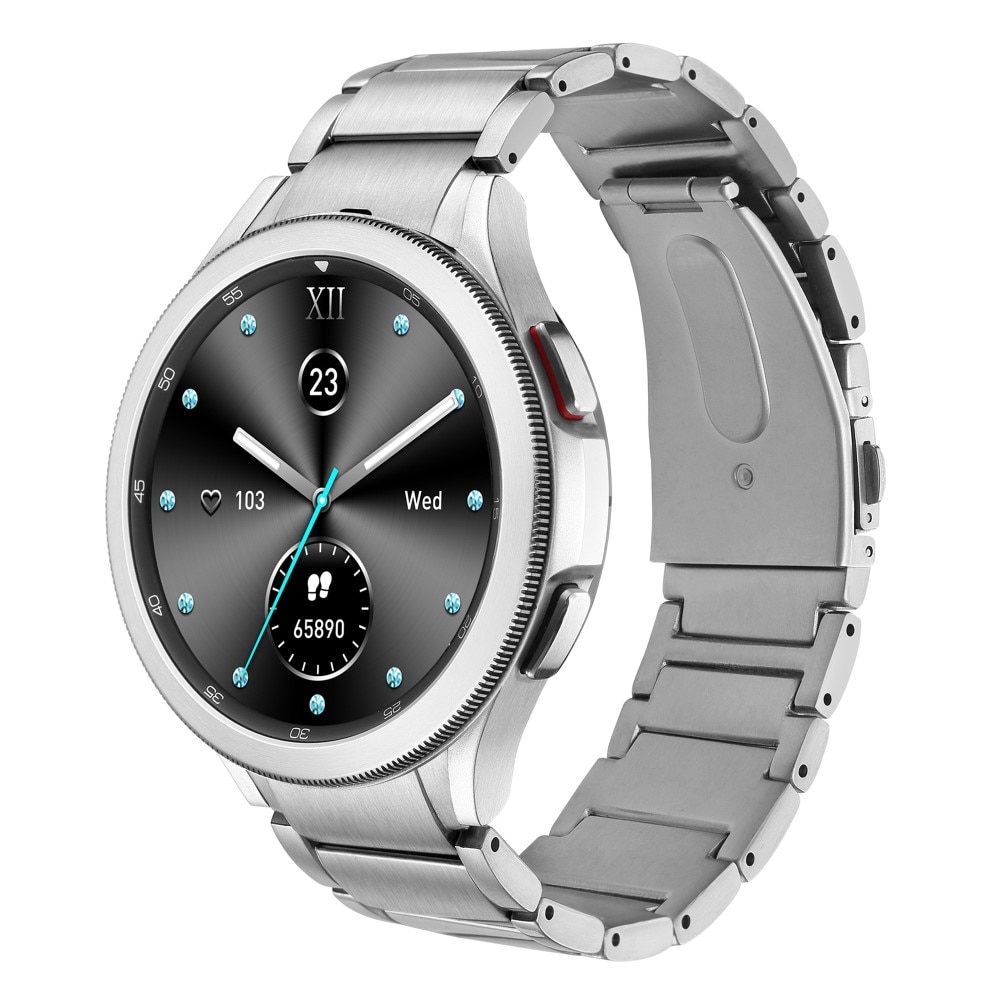 Para Samsung Galaxy Watch 6 Classic 47 mm 20 mm Correa de reloj de silicona  con