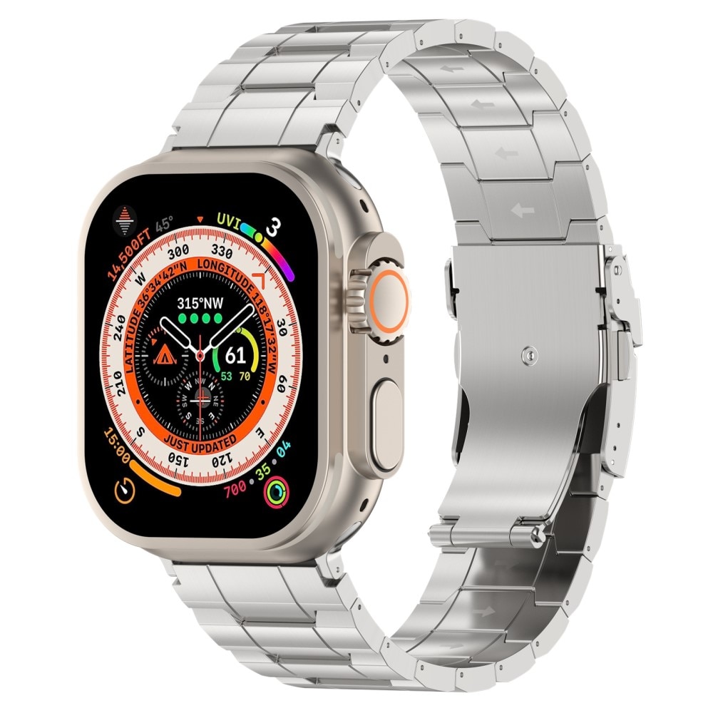 Elevate Correa de titanio Apple Watch Ultra 2 49mm, plata