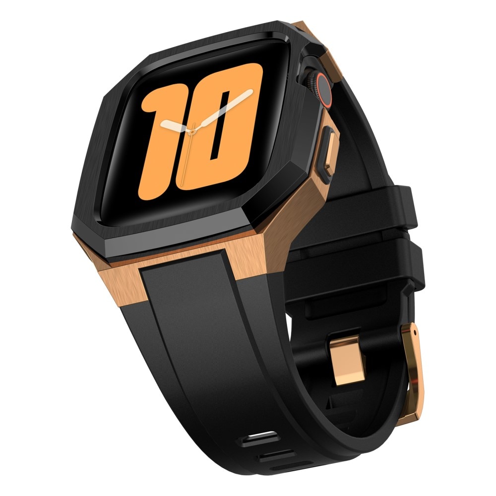 Correa con de funda acero inoxidable Apple Watch SE 44mm negro/oro