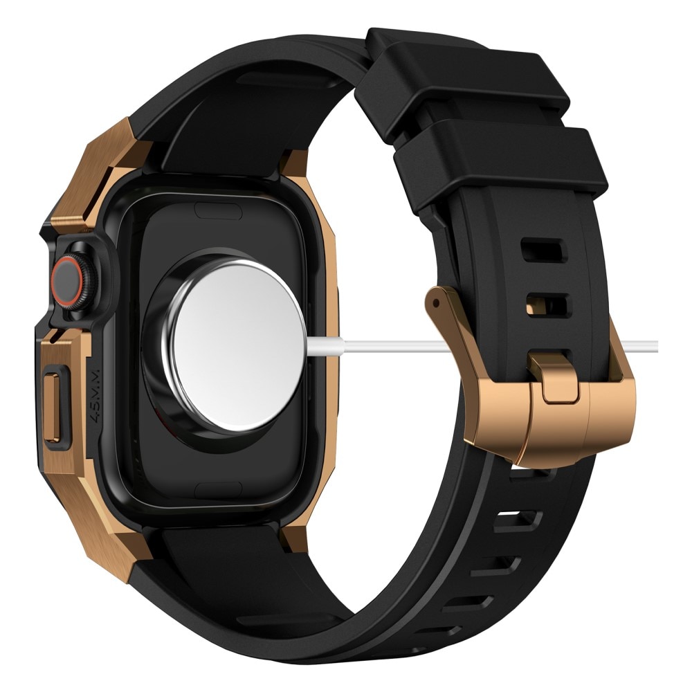 Correa con de funda acero inoxidable Apple Watch SE 44mm negro/oro