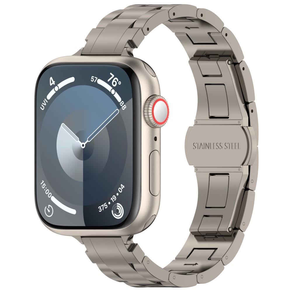 Slim Correa de titanio Apple Watch Series 10 42mm, titanio