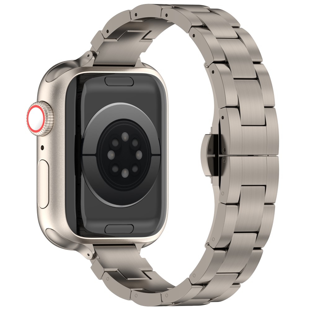 Slim Correa de titanio Apple Watch 44mm, titanio