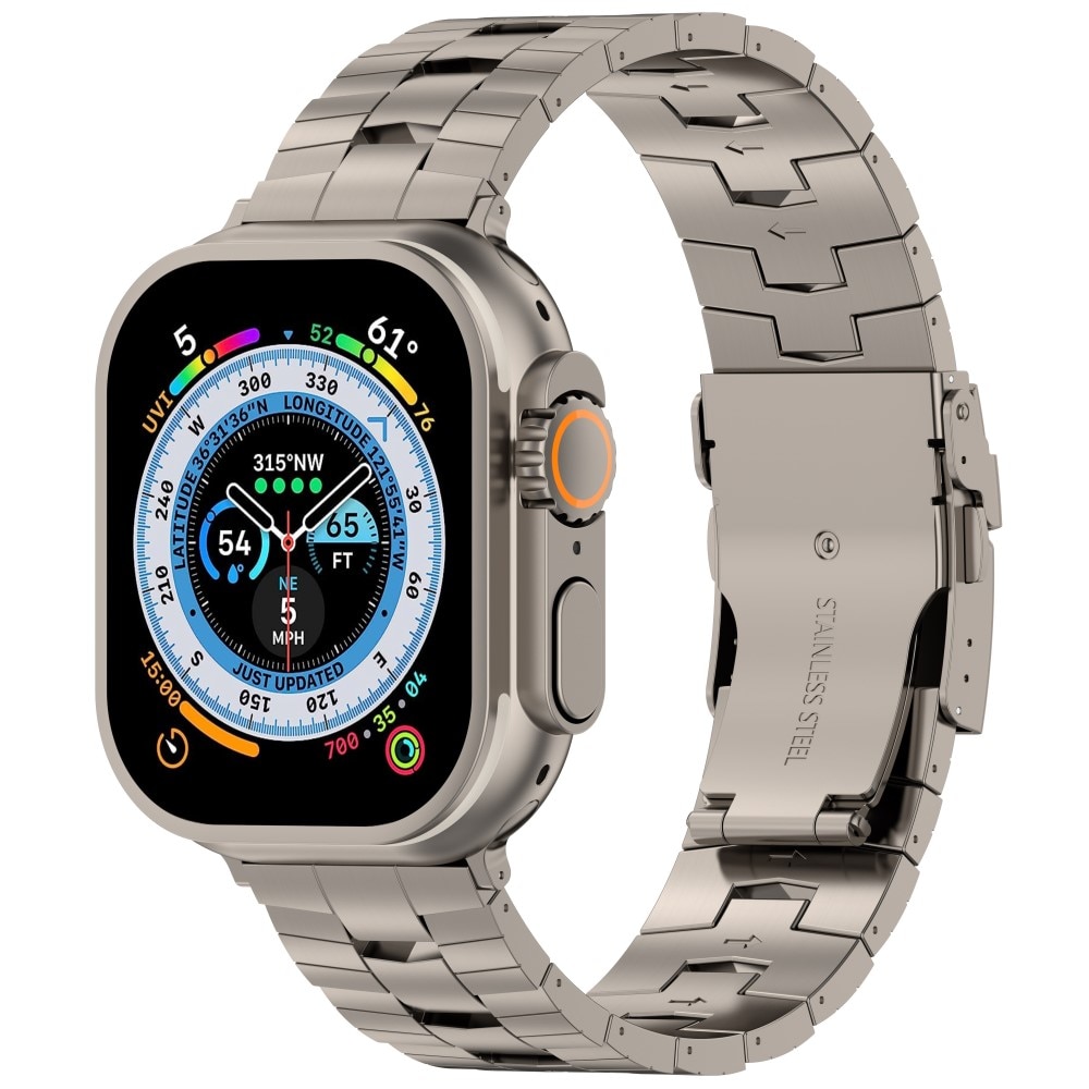 Race Correa de titanio Apple Watch Series 10 42mm, gris