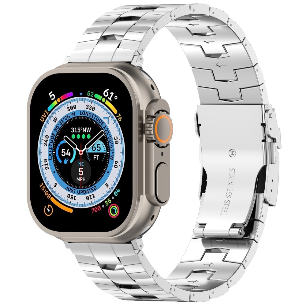 Race Correa de titanio Apple Watch 41mm Series 7, plata