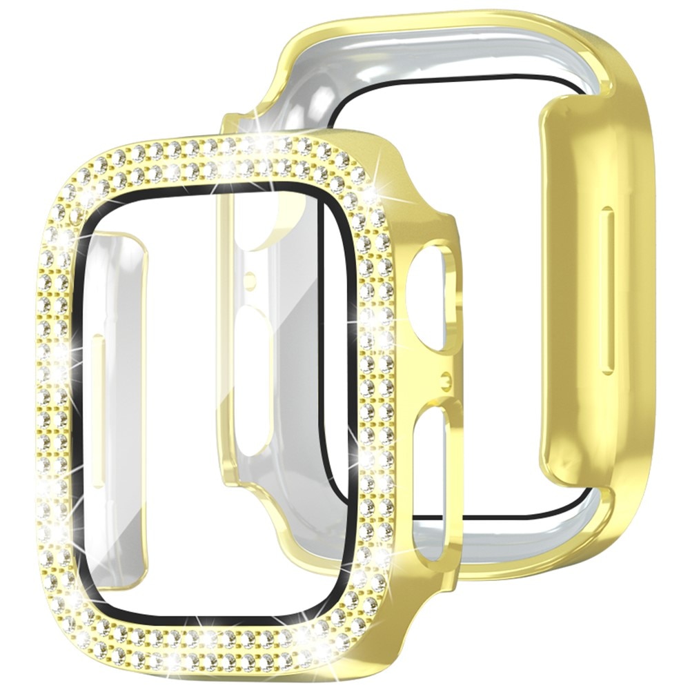 Full Cover Case Rhinestone Apple Watch SE 40mm, oro