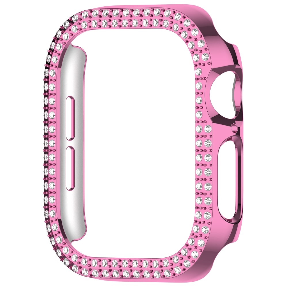 Funda Rhinestone Apple Watch Series 10 42mm rosado