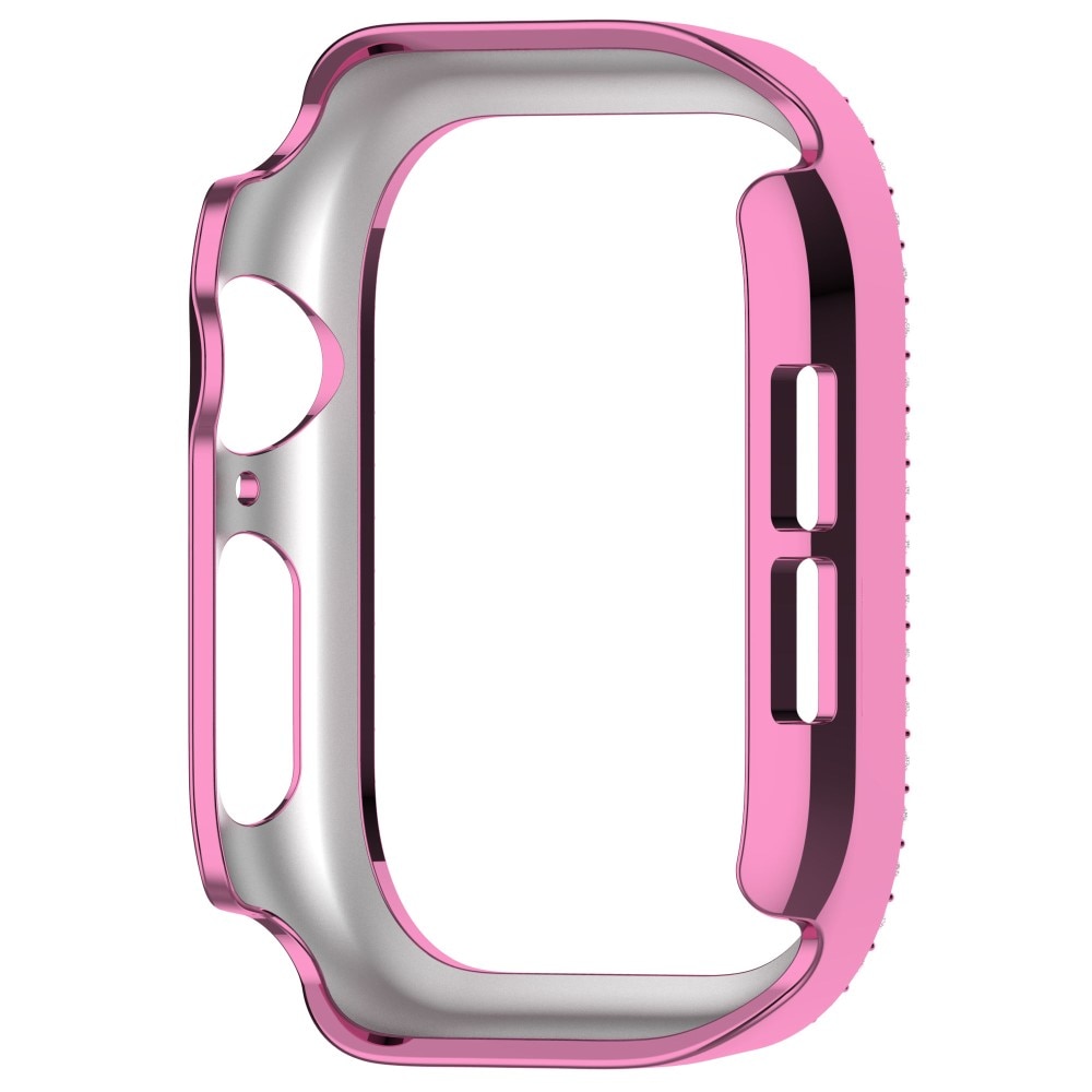 Funda Rhinestone Apple Watch Series 10 42mm rosado