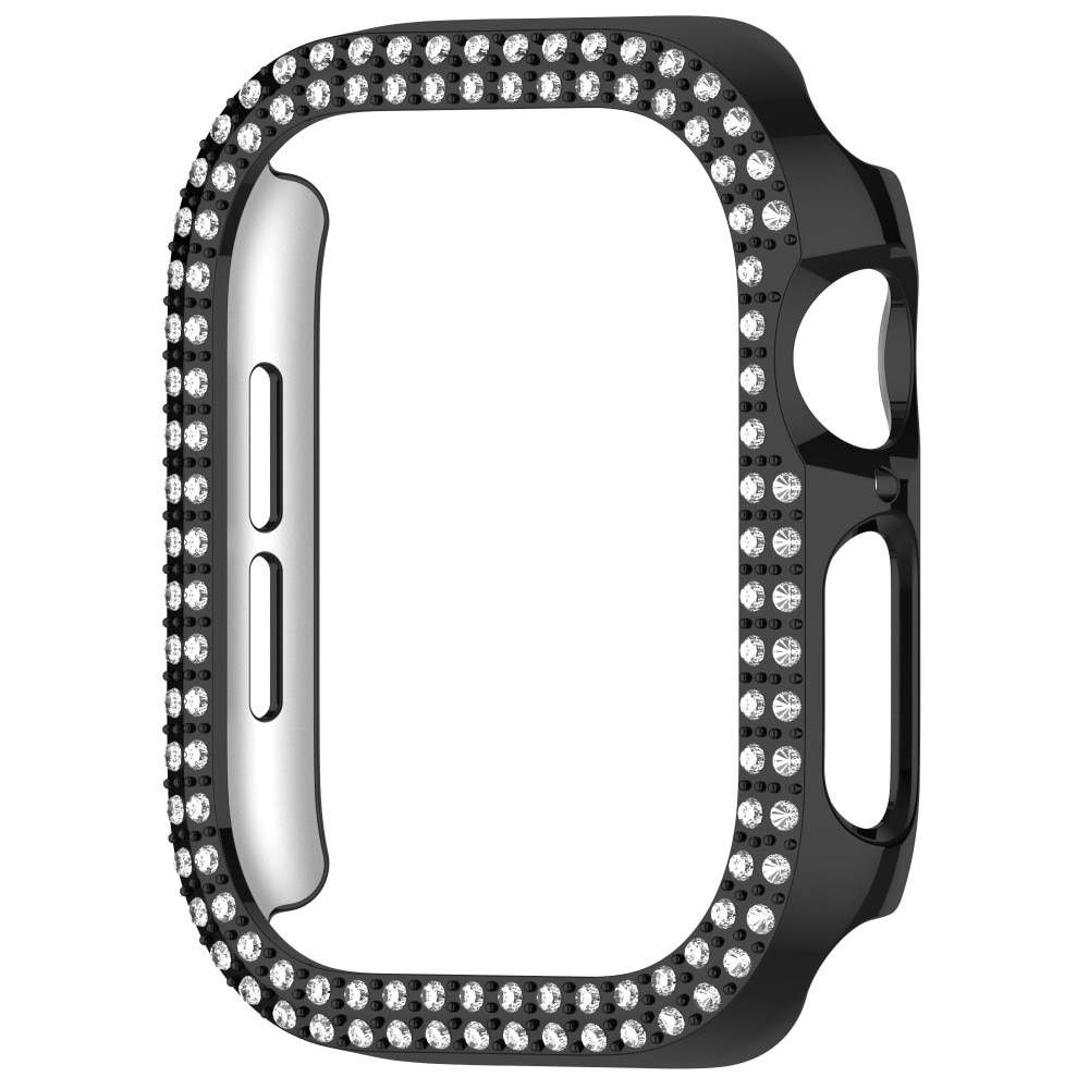 Funda Rhinestone Apple Watch Series 10 42mm negro