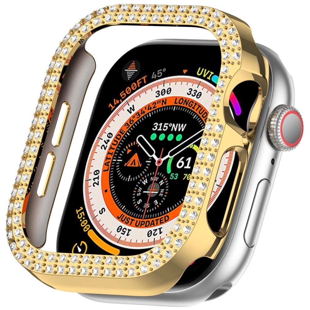 Funda Rhinestone Apple Watch Series 10 42mm oro